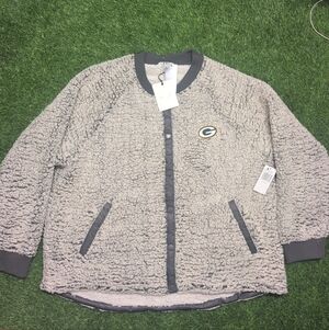 Women's WEAR by Erin Andrews Green Bay Packers sherpa fleece Jacket Size Plus 4X